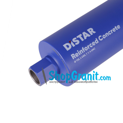 Свердло алмазне Distar DDS-W 112x450-9x1 1/4 UNC Reinforced concrete -17903094089- Бетон високоармований, Бетон армований