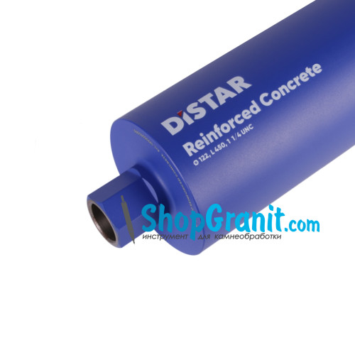 Свердло алмазне Distar DDS-W 122x450-10x1 1/4 UNC Reinforced concrete -17903094090- Бетон високоармований, Бетон армований