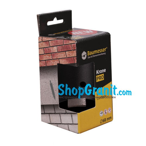 Свердло алмазне Baumesser DDS-W 82x65-4xM16 Krone PRO / SDS+ -90115007013- Цегла, Бетон неармований