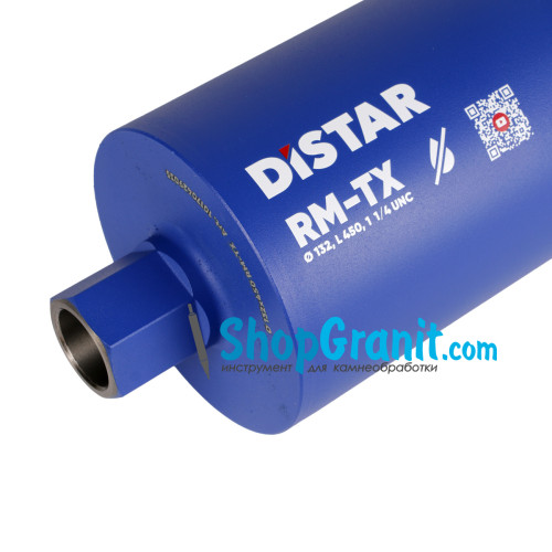 Свердло алмазне Distar DDS-W 132x450-10x1 1/4 UNC DLD 132 RM-TX -10170429035- Бетон неармований, Бетон армований