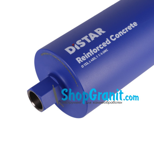 Свердло алмазне Distar DDS-W 132x450-10x1 1/4 UNC Reinforced concrete -17903094092- Бетон високоармований, Бетон армований