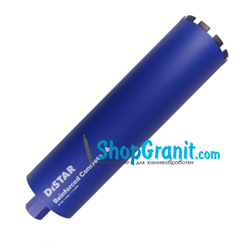 Свердло алмазне Distar DDS-W 132x450-10x1 1/4 UNC Reinforced concrete -17903094092- Бетон високоармований, Бетон армований