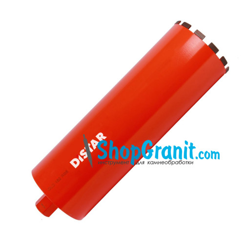 Сверло алмазное Distar DDS-W 182x450-13x1 1/4 UNC DLD 182 RS6 -10170085135- Бетон армированный