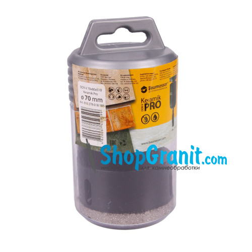 Свердло алмазне Baumesser DDR-V 70x30xS10 Keramik Pro -910278018185- Кераміка, Керамограніт