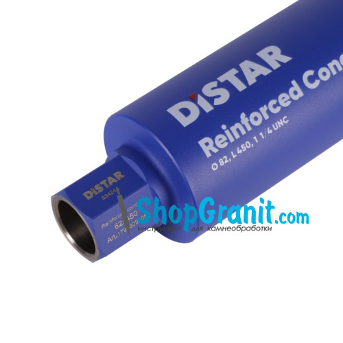 Свердло алмазне Distar DDS-W 82x450-7x1 1/4 UNC Reinforced concrete -17903094083- Бетон високоармований, Бетон армований