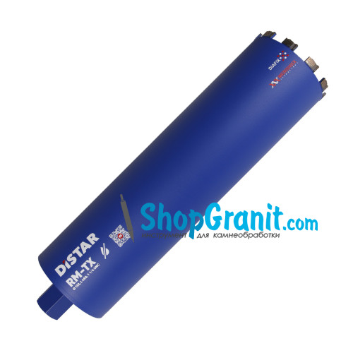 Свердло алмазне Distar DDS-W 142x450-10x1 1/4 UNC DLD 142 RM-TX -10170429037- Бетон неармований, Бетон армований