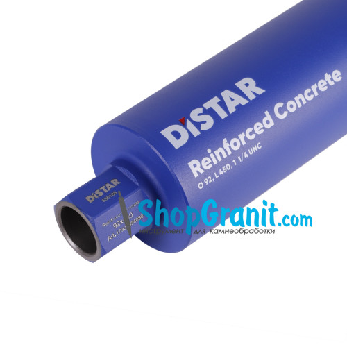 Свердло алмазне Distar DDS-W 92x450-8x1 1/4 UNC Reinforced concrete -17903094086- Бетон високоармований, Бетон армований