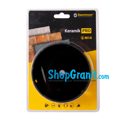 Свердло алмазне Baumesser DDR-V 120x30xM14 Keramik Pro -910283018179- Кераміка, Керамограніт