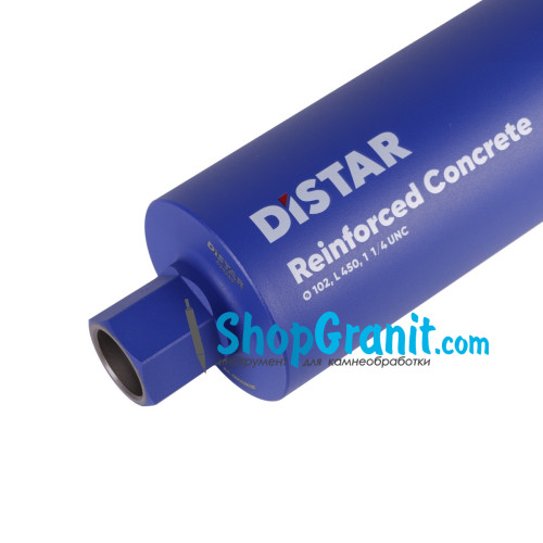 Свердло алмазне Distar DDS-W 102x450-9x1 1/4 UNC Reinforced concrete -17903094087- Бетон високоармований, Бетон армований