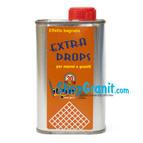 Лак EXTRA DROPS Матовий (Мокрий Ефект) 200мл. для камня, гранита и мрамора в нашем магазине shop.granit.dn.ua