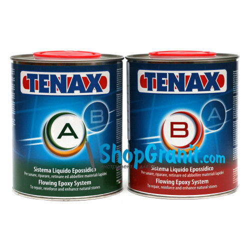СМОЛА-РЕЗИНАТУРА епоксидна 6030 ВМ25G Tenax (A+B) 1,25л. для камня, гранита и мрамора в нашем магазине shop.granit.dn.ua