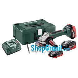 Аккумуляторная угловая шлифмашина (болгарка) Metabo WB 18 LTX BL 125 Quick Set (613077940)