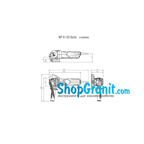 Угловая шлифмашина (болгарка) Metabo WP 9-125 Quick (600384000)