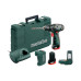 Аккумуляторная ударная дрель METABO PowerMaxx SB Basic Set (600385910) 10.8V 2x2Ah Li-Ion, Зарядное устройство LC 40, Пластиковый кофр, Силовой адаптер аккумуляторного блока PowerMaxx PA + коробка с насадками (9 единиц)