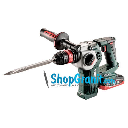 Aккумуляторный перфоратор METABO KHA 18 LTX BL 24 Quick (600211510) 18V 1x5.5Ah / 1x3.5Ah LiHD, Зарядное устройство ASC 55, Пластиковый кофр, со сменным патроном Metabo-Quick