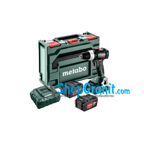 Аккумуляторная дрель-шуруповерт METABO BS 18 LT BL Set (602325960) 18V 3x4Ah Li-Ion, Зарядное устройство ASC 55, metaBOX 145