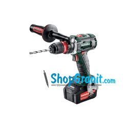 Аккумуляторная дрель-шуруповерт METABO BS 18 LTX BL Q I (602351650) 18V 2x5.2Ah Li-Ion, Зарядное устройство ASC 55, metaBOX 145 L
