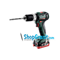 Аккумуляторная ударная дрель METABO PowerMaxx SB 12 BL (601077800) 12V 2x4Ah LiHD, Зарядное устройство ASC 55, пластиковый кофр