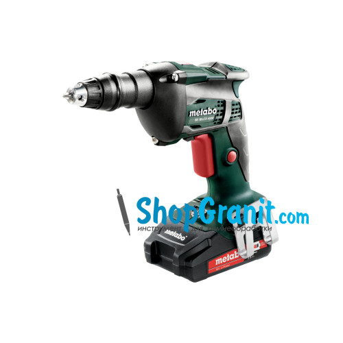 Аккумуляторный шуруповерт для гипсокартона METABO SE 18 LTX 4000 (620048500) 18V 2x2Ah Li-Ion, Зарядное устройство ASC 55, пластиковый кофр