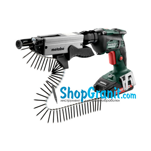 Аккумуляторный шуруповерт для гипсокартона METABO SE 18 LTX 4000 + SM 5-55 (620048510) 18V 2x2Ah Li-Ion, Зарядное устройство ASC 55, пластиковый кофр