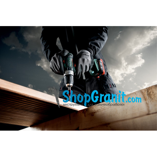 Аккумуляторная ударная дрель METABO PowerMaxx SB 12 BL (601077800) 12V 2x4Ah LiHD, Зарядное устройство ASC 55, пластиковый кофр