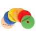 Комплект обдирних полірувальних кіл 6шт 100мм на мідній основі алмазні черепашки, алмазні липучки, джепі, флекси, АГШК для каменю, граніту, мармуру, керамограніту