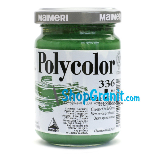 Фарба акрилова зелена (окис хрому зелена) polycolor 140мл 336