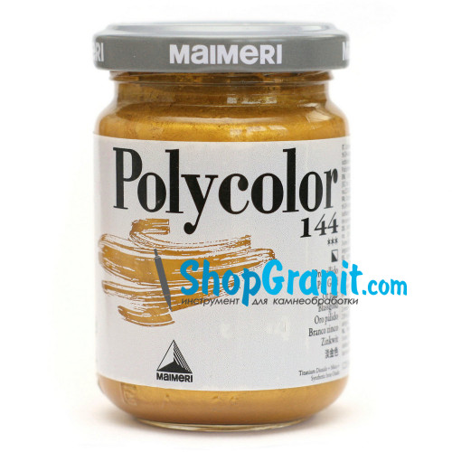 Фарба акрилова золота (золото бліде) polycolor 140мл 144