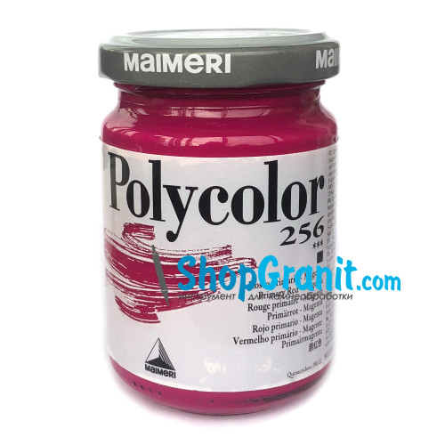 Фарба акрилова червона (червоний пурпуровий основний) polycolor 140мл 256