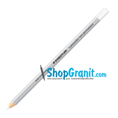 Карандаш белый STAEDTLER 108-0 Lumocolor non-permanent omnichrom для камня, стекла, металла, пластика