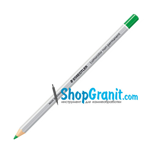 Карандаш зеленый STAEDTLER 108-5 Lumocolor non-permanent omnichrom для камня, стекла, металла, пластика