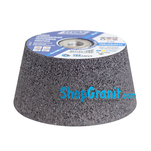 Чашка шліфувальна абразивна конічна №16 100*50*м14 Titan Abrasive для шліфування каменю, граніту, мармуру