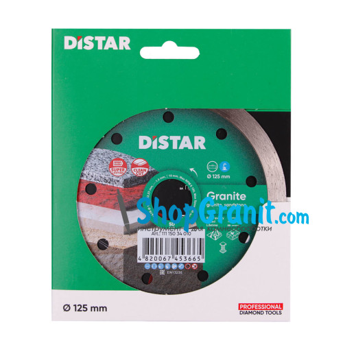 Алмазний вiдрiзний круг, диск DiStar 1A1R 125x1,4x10x22,23 Granite -11115034010- Мармур, Граніт