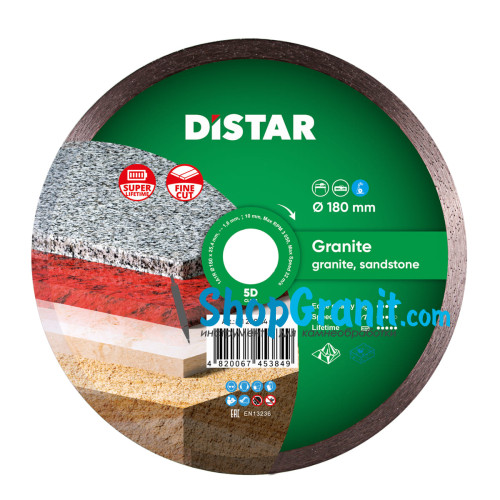 Алмазний вiдрiзний круг, диск DiStar 1A1R 180x1,4x8,5x25,4 Granite -11120034014- Мармур, Граніт
