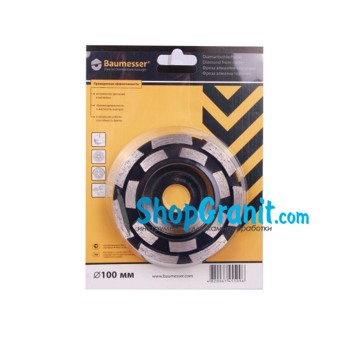 Фреза алмазна Baumesser DGS-S 100/22,23-14 Baumesser Beton UNI -97015495005- Бетон неармований
