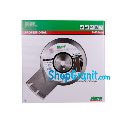 Алмазний вiдрiзний круг, диск DiStar 1A1RSS/C1-W 400x3,5/2,5x9x25,4-24 F4 Bestseller Abrasive -13085129026- Бетон свіжовкладений, Асфальт, Бетон неармований