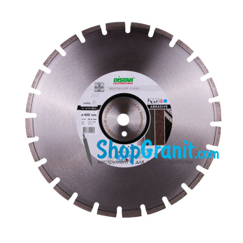 Алмазний вiдрiзний круг, диск DiStar 1A1RSS/C1-W 400x3,5/2,5x9x25,4-24 F4 Bestseller Abrasive -13085129026- Бетон свіжовкладений, Асфальт, Бетон неармований