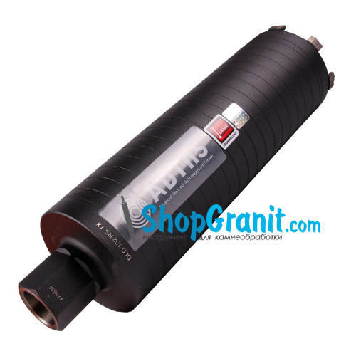 Сверло алмазное ADTnS DDS-W 102x300-7x1 1/4 UNC DLD 102 RS-TX -37903532087- Кирпич, Бетон неармированный, Бетон армированный