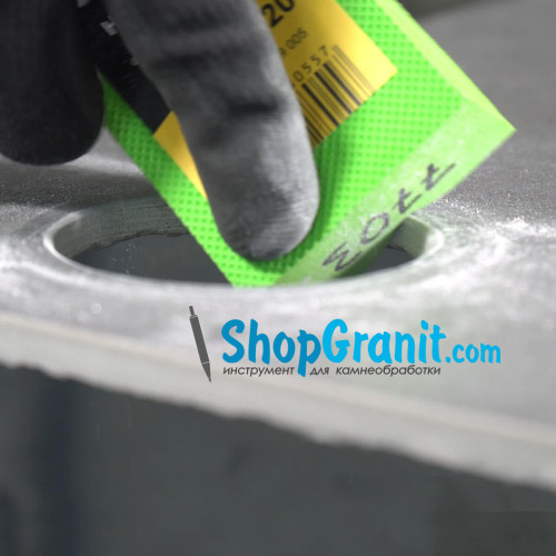 Губка полірувальна алмазна гальванічна Baumesser HAND PAD UNI #200 -910637559005- Керамограніт, Кераміка
