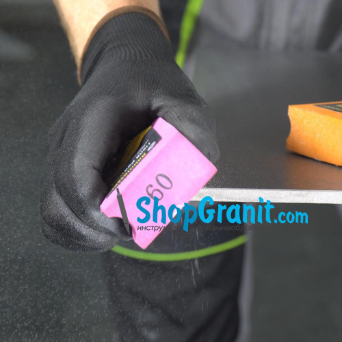 Губка полірувальна алмазна гальванічна Baumesser HAND PAD UNI #60 -910637557005- Керамограніт, Кераміка