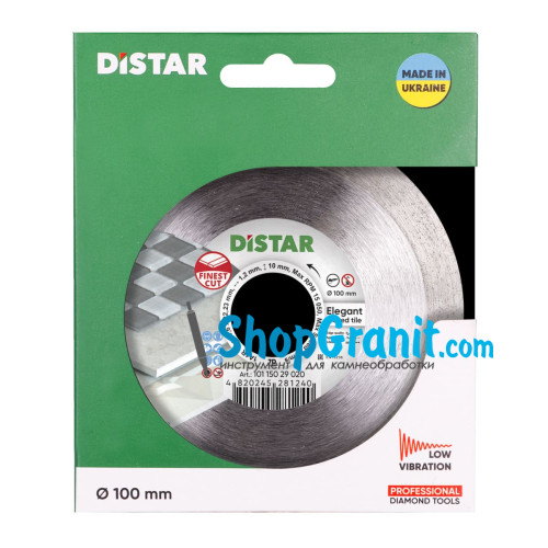 Алмазний вiдрiзний круг, диск DiStar 1A1R 101,6x1,2x10x22,23 Elegant -10115029020- Кераміка, Керамограніт