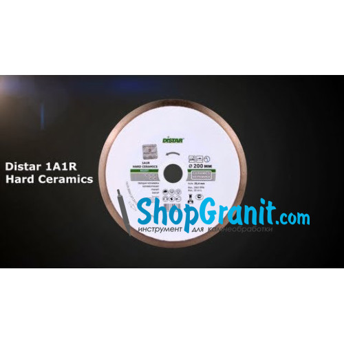 Круг алмазний вiдрiзний Distar 1A1R 200x1,6/1,2x10x25,4 Hard ceramics -11120048015- Кераміка, Керамограніт