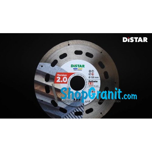 Круг алмазный отрезной Distar 1A1R 125x1,1/0,9x6x22,23 Esthete 2.0 -10126024010- Керамика, Керамогранит
