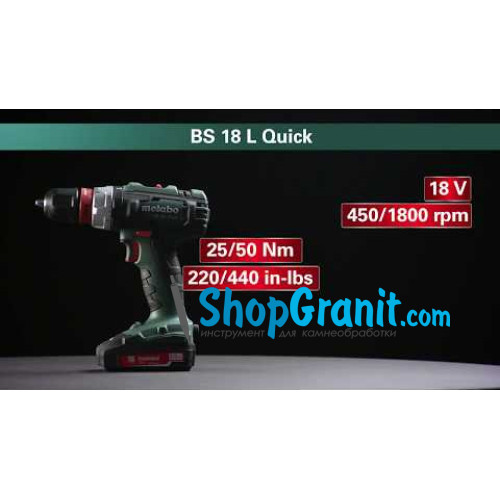 Акумуляторний дриль-шуруповерт Metabo BS 18 L Quick Set (602320870)