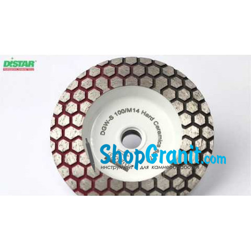 Фреза алмазная Distar DGM-S 100/M14 Hard Ceramics 60 -17483524005- Керамогранит, Керамика, Мрамор